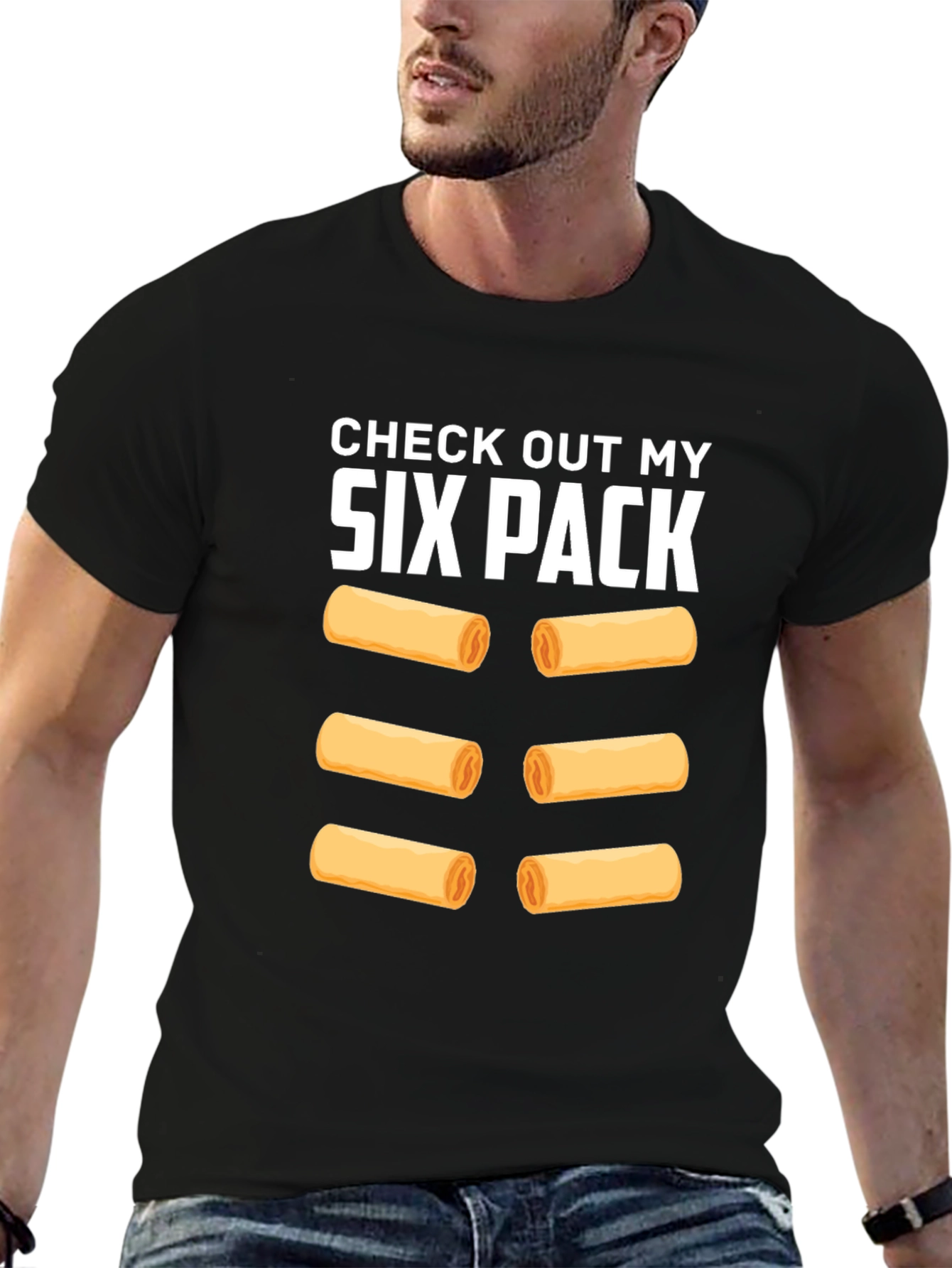 Funny Six Pack Spring Roll T-Shirt