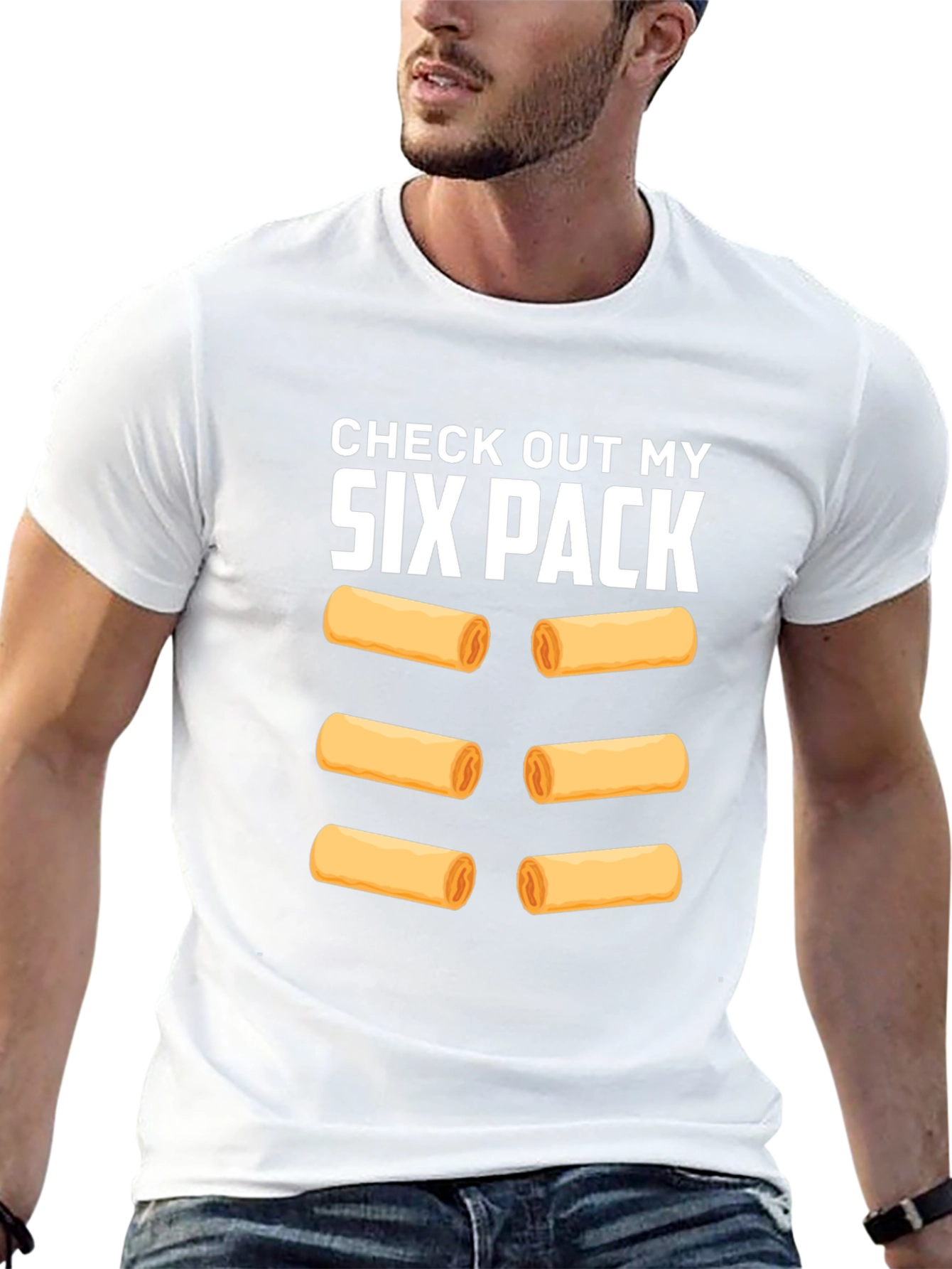 Funny Six Pack Spring Roll T-Shirt