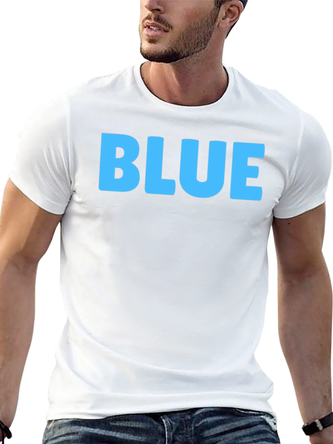 Bold BLUE Graphic Tee - Casual Comfort