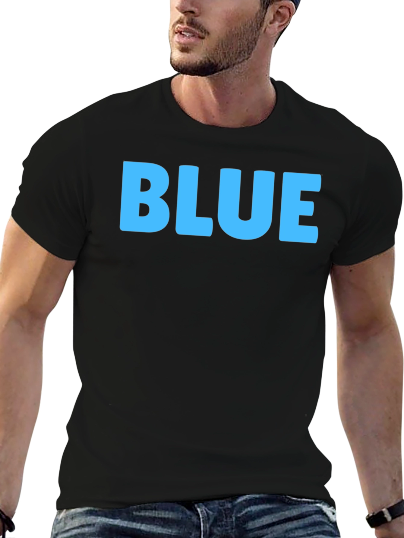 Bold BLUE Graphic Tee - Casual Comfort