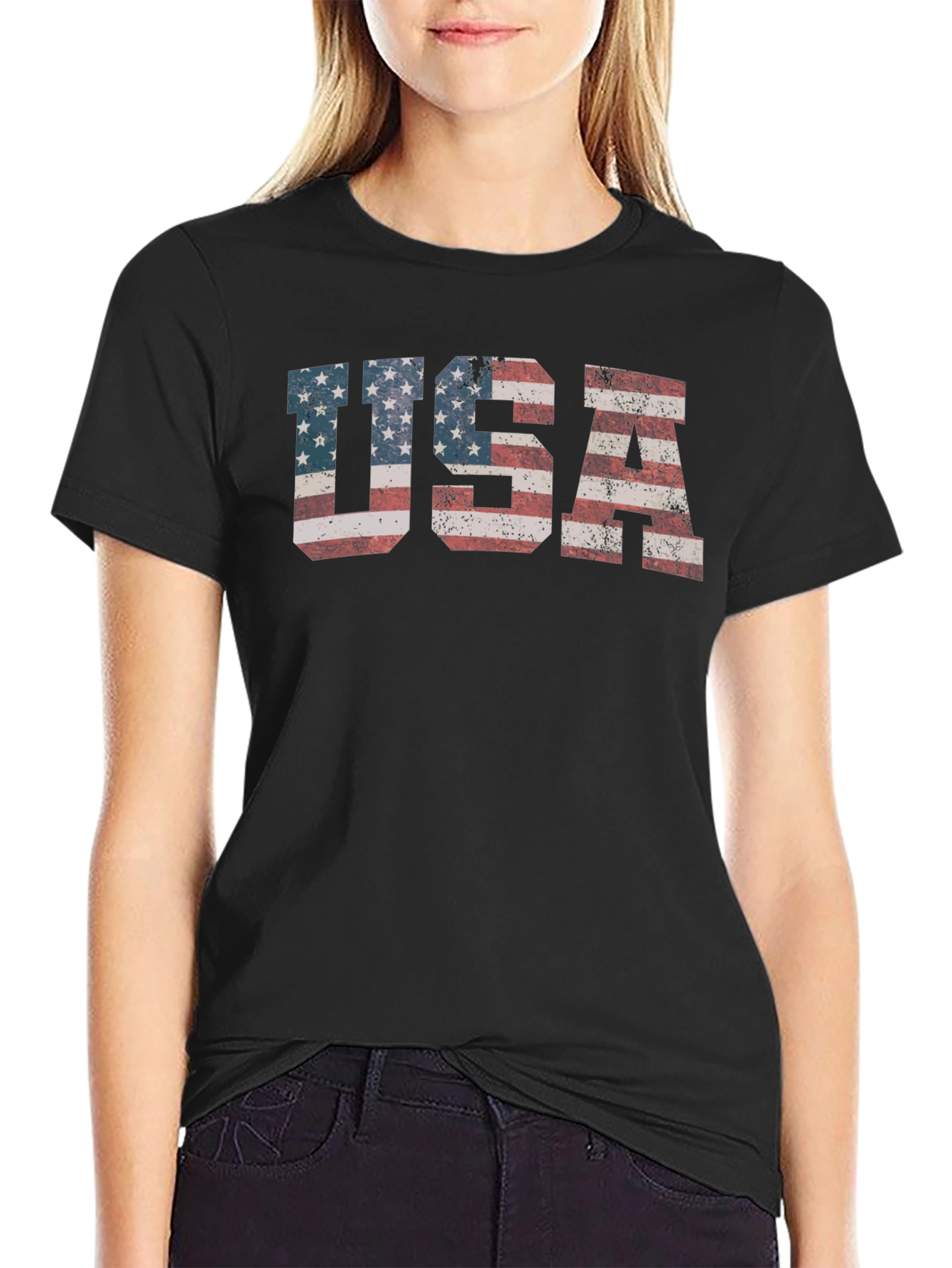 USA Flag Graphic T-Shirt