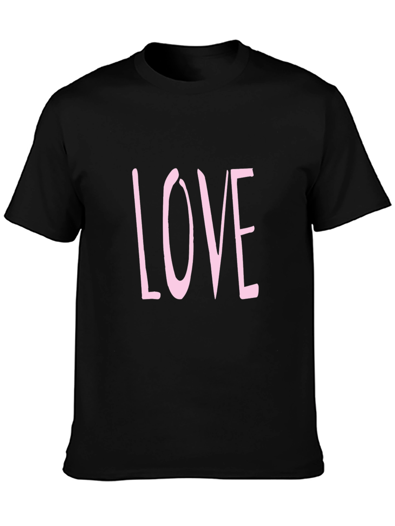 Mens Black LOVE Graphic Tee
