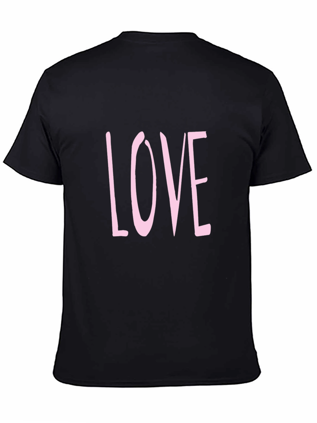 Mens Black LOVE Graphic Tee