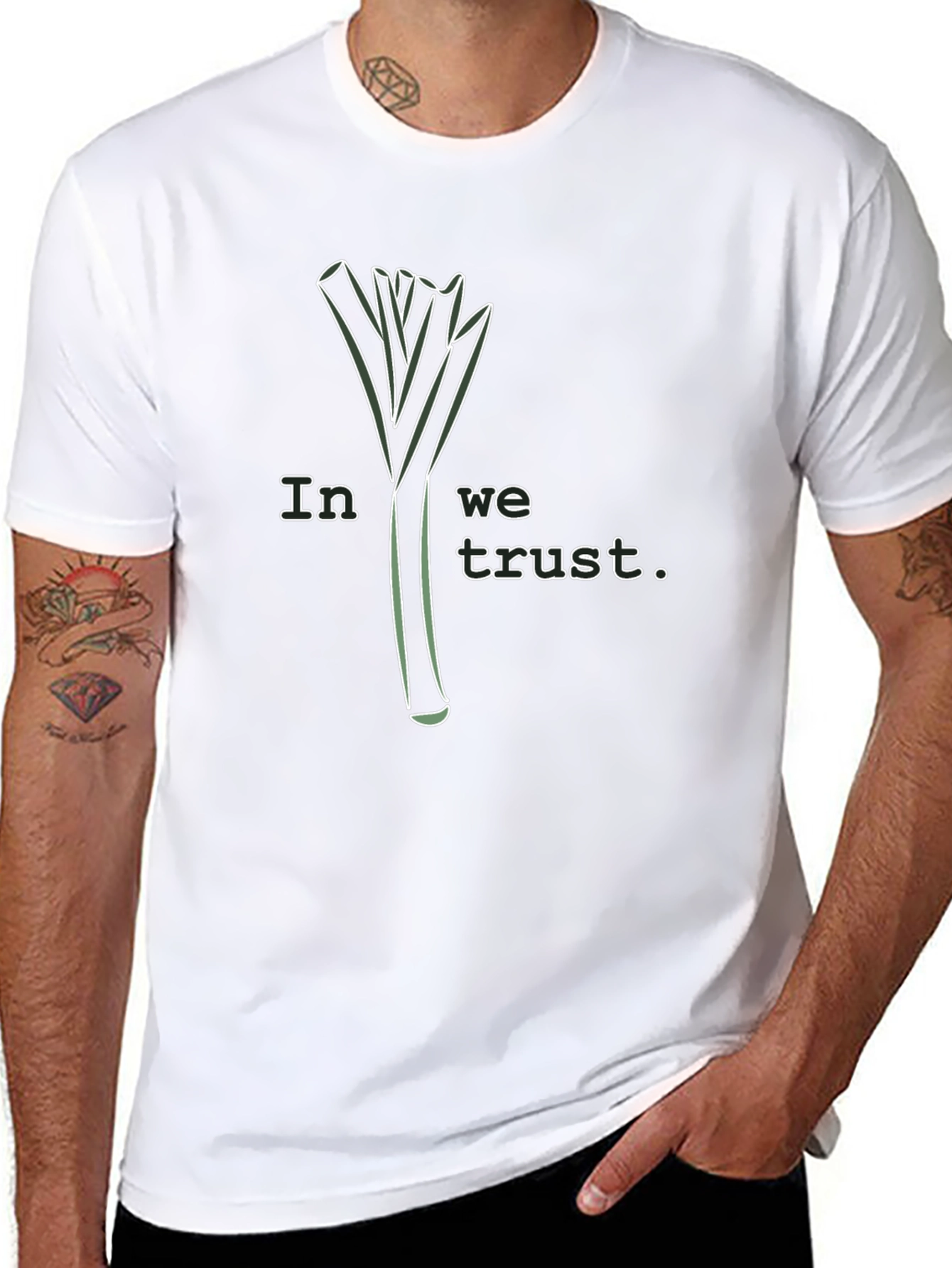 Leek In We Trust Graphic Tee