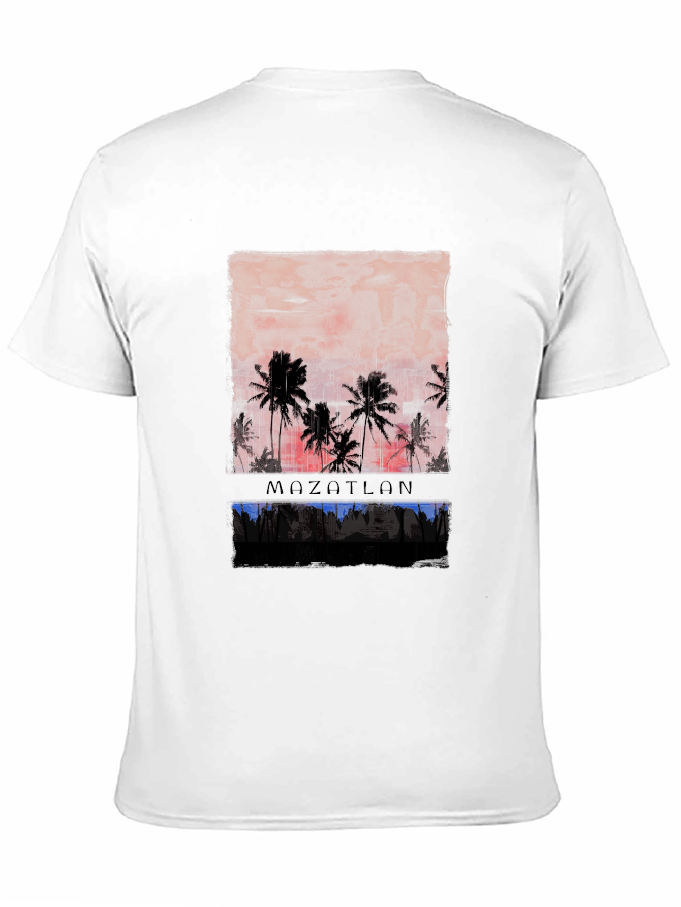 Mazatlan Palm Sunset Graphic T-Shirt
