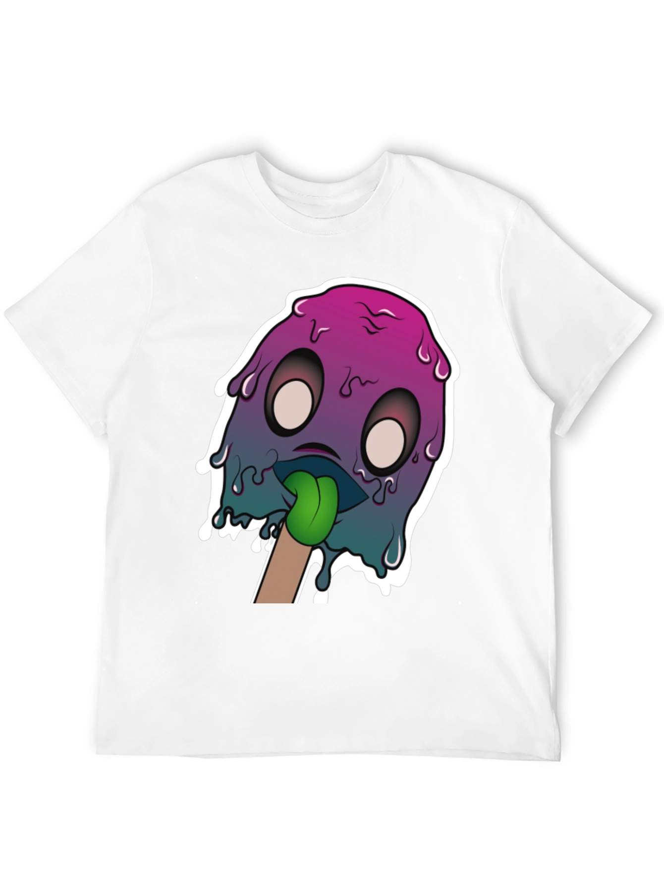 Melting Monster Graphic Tee - Unique Design