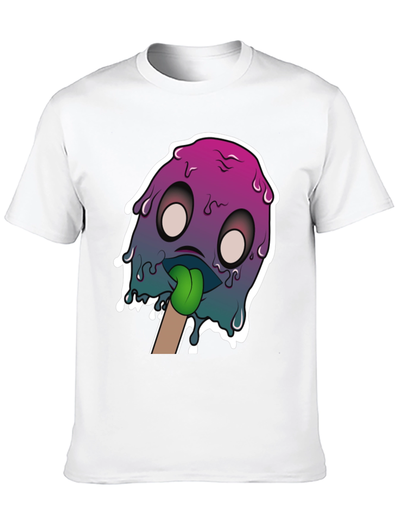 Melting Monster Graphic Tee - Unique Design