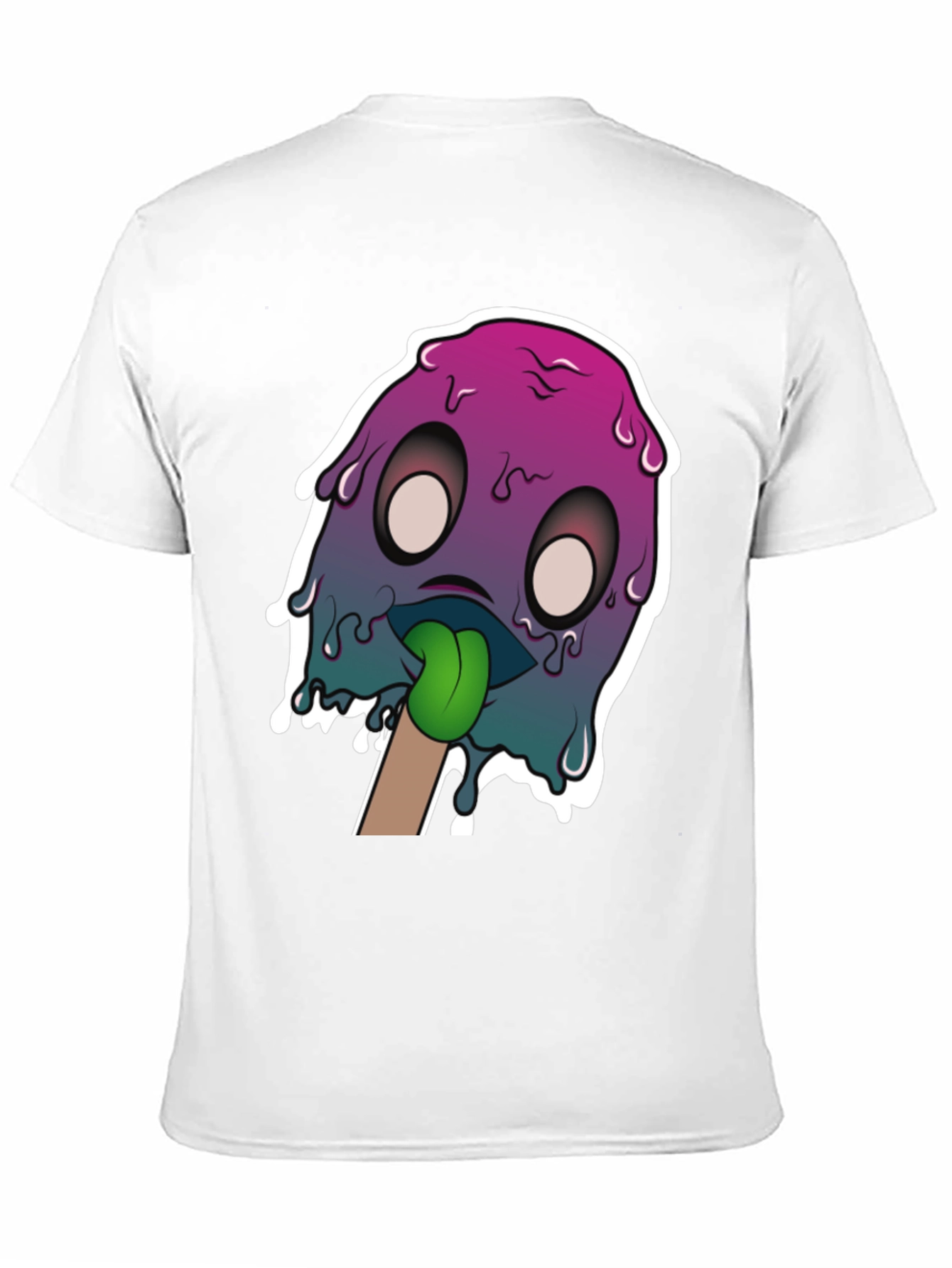 Melting Monster Graphic Tee - Unique Design