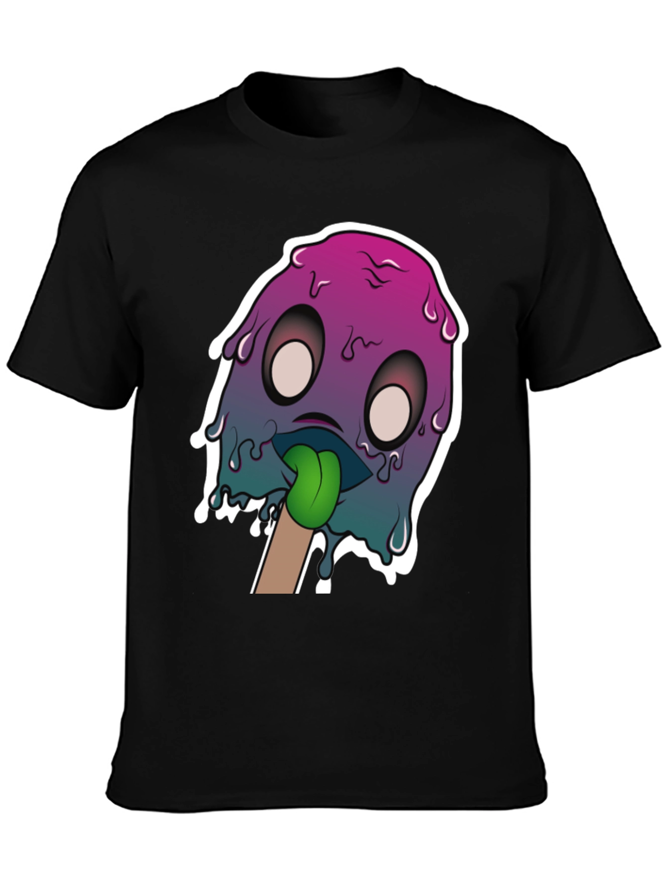 Melting Monster Graphic Tee - Unique Design