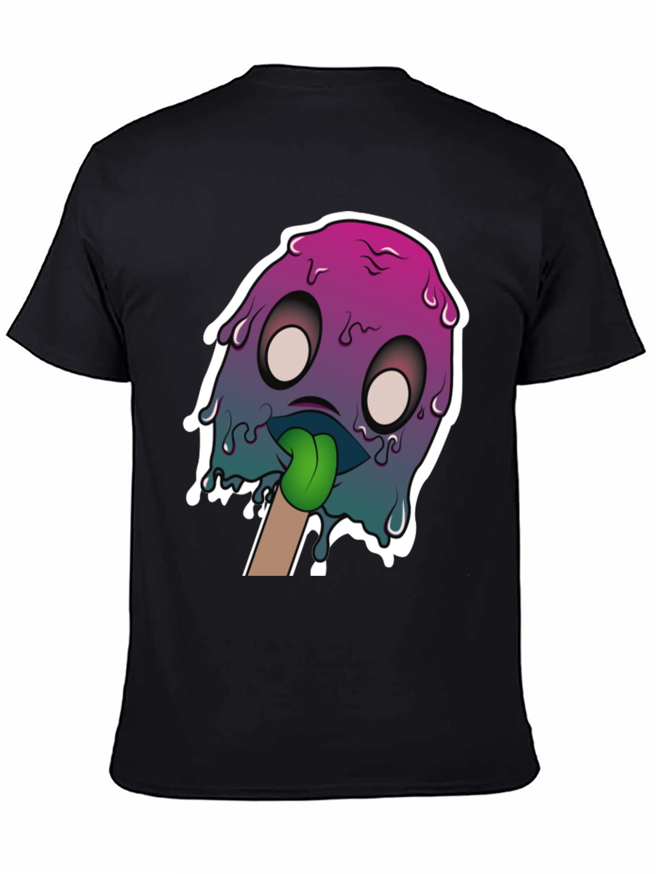 Melting Monster Graphic Tee - Unique Design