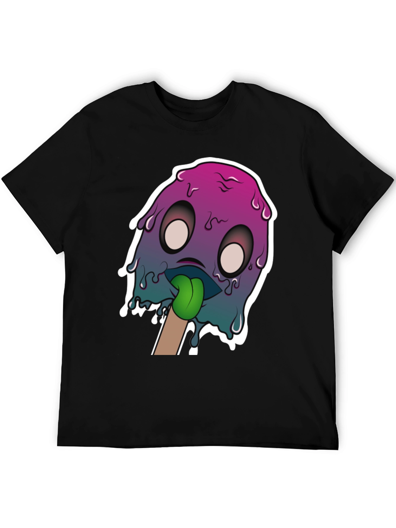 Melting Monster Graphic Tee - Unique Design