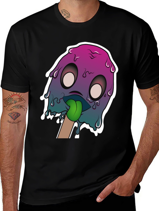 Melting Monster Graphic Tee - Unique Design