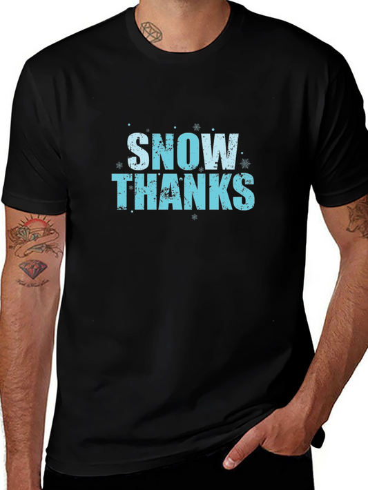 Snow Thanks Black T-Shirt