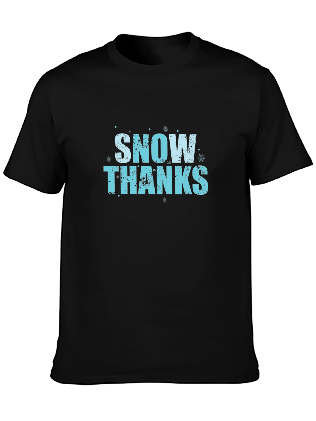 Snow Thanks Black T-Shirt