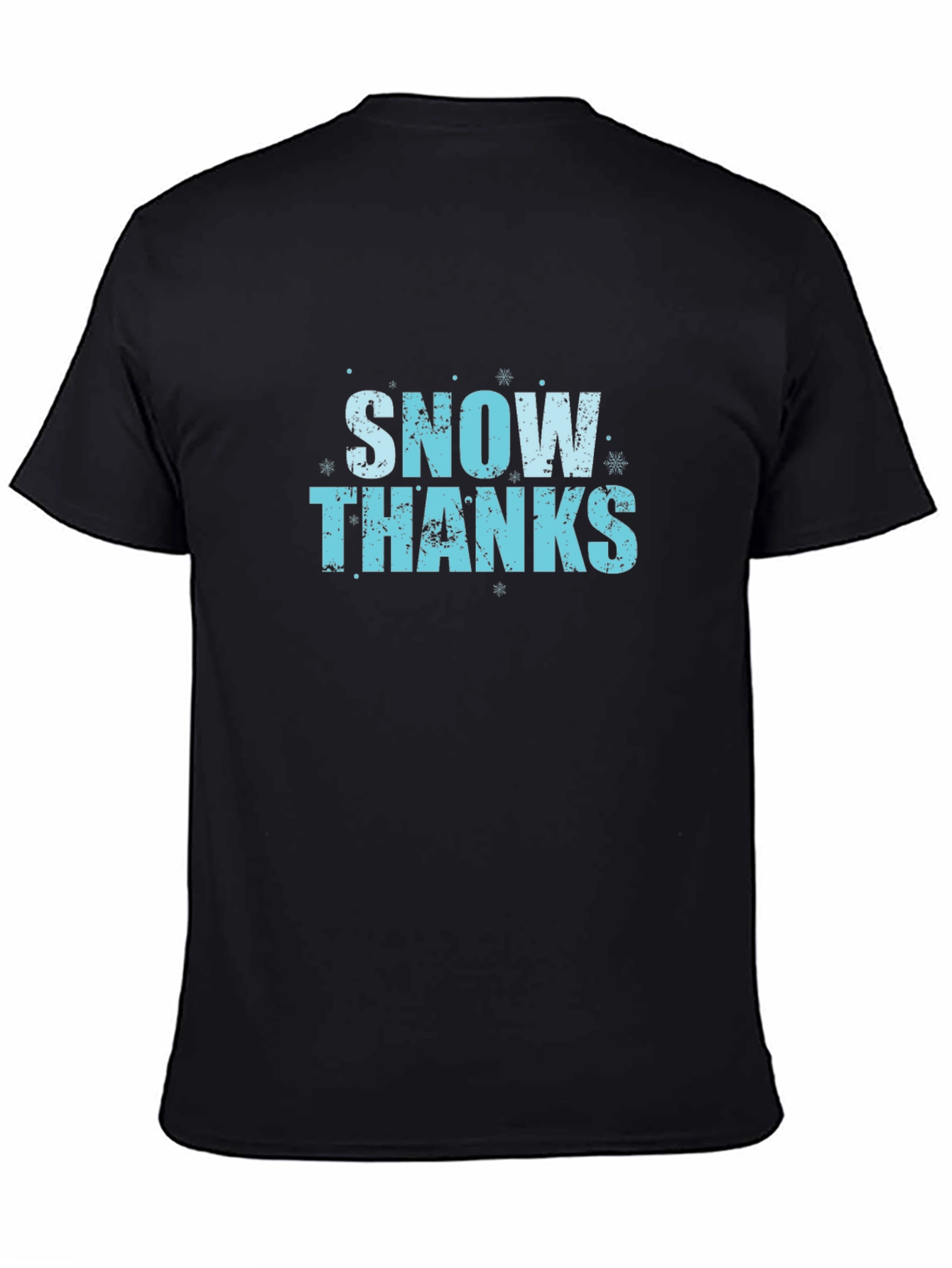 Snow Thanks Black T-Shirt