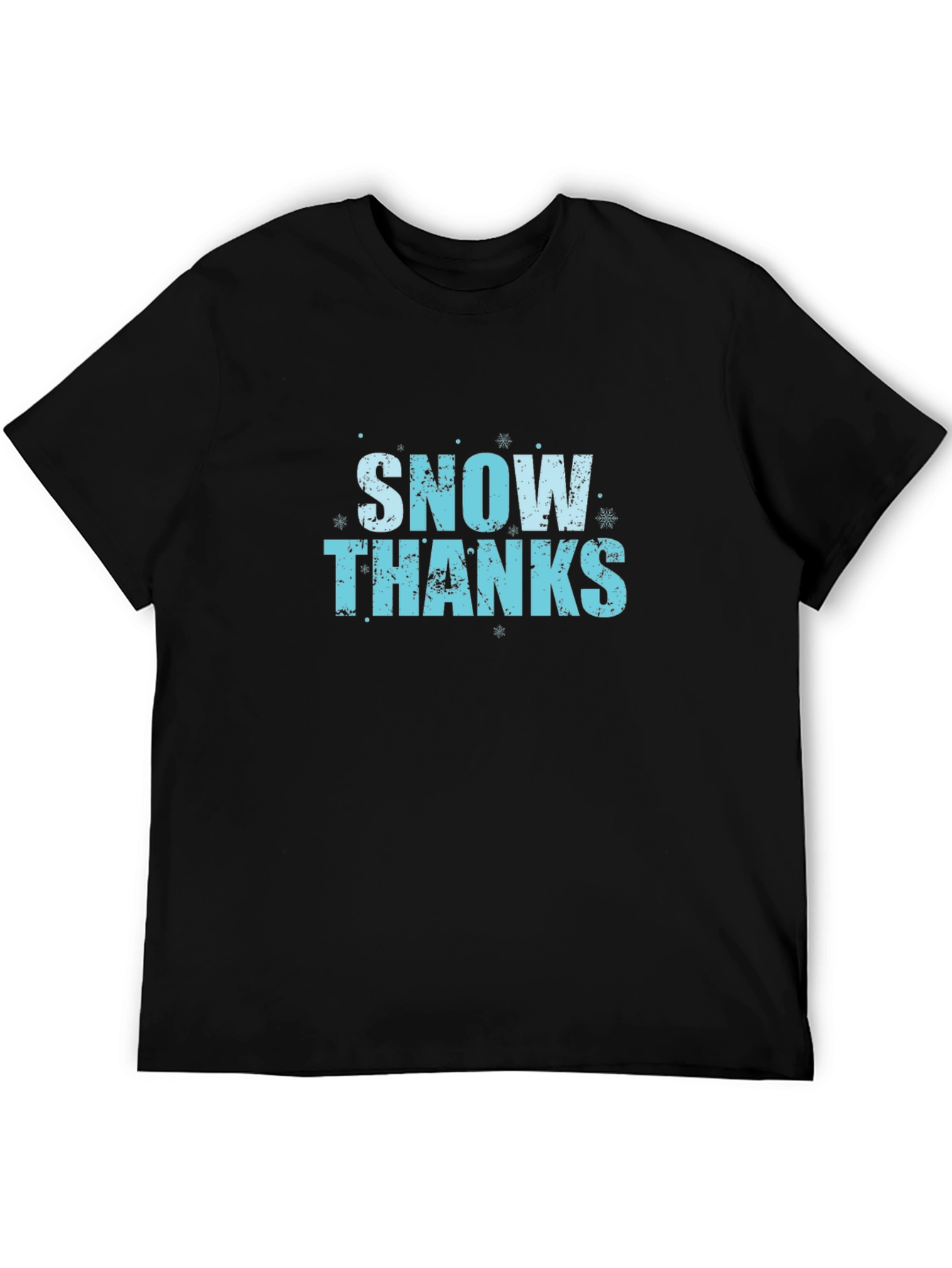 Snow Thanks Black T-Shirt
