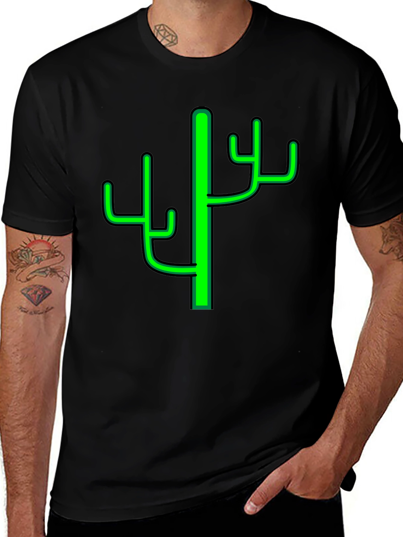 Cactus Graphic Tee - Trendy Desert Style