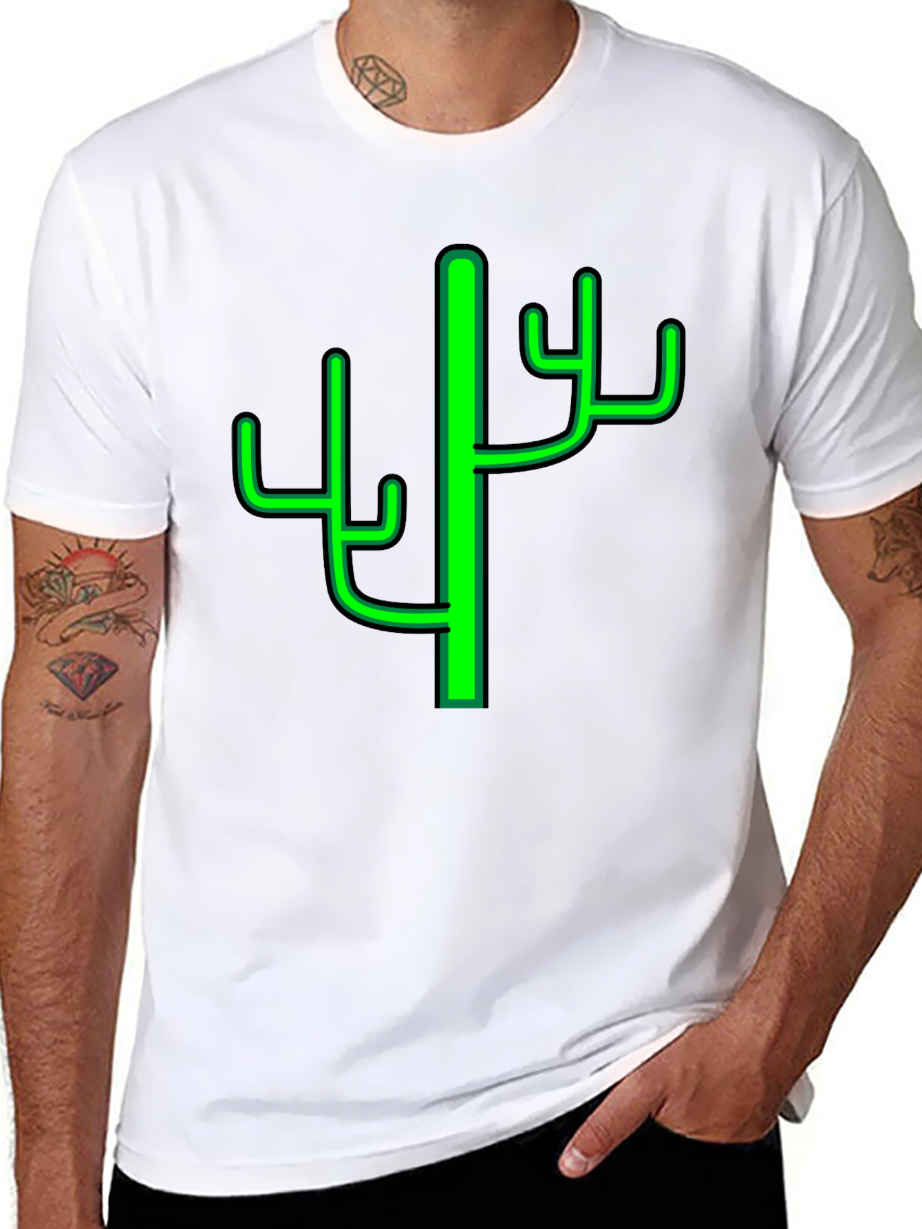 Cactus Graphic Tee - Trendy Desert Style