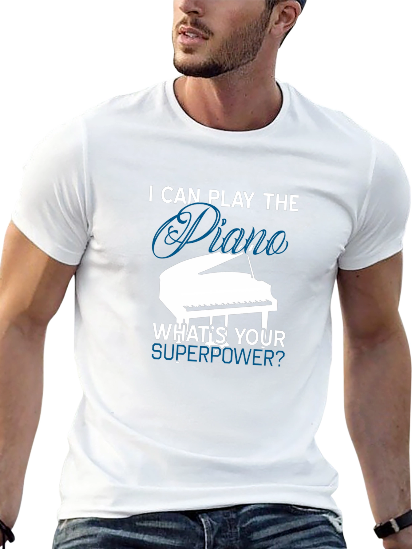 Piano Superpower T-Shirt - Musician Gift