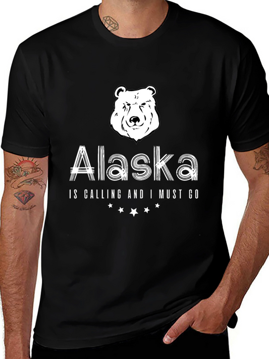 Alaska Calling Bear T-Shirt - Unisex Graphic Tee