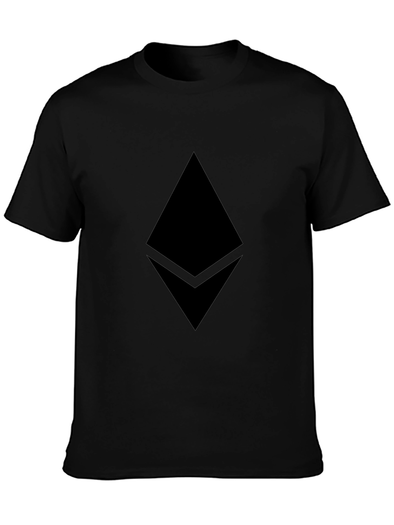 Ethereum Logo Black T-Shirt Crypto Currency