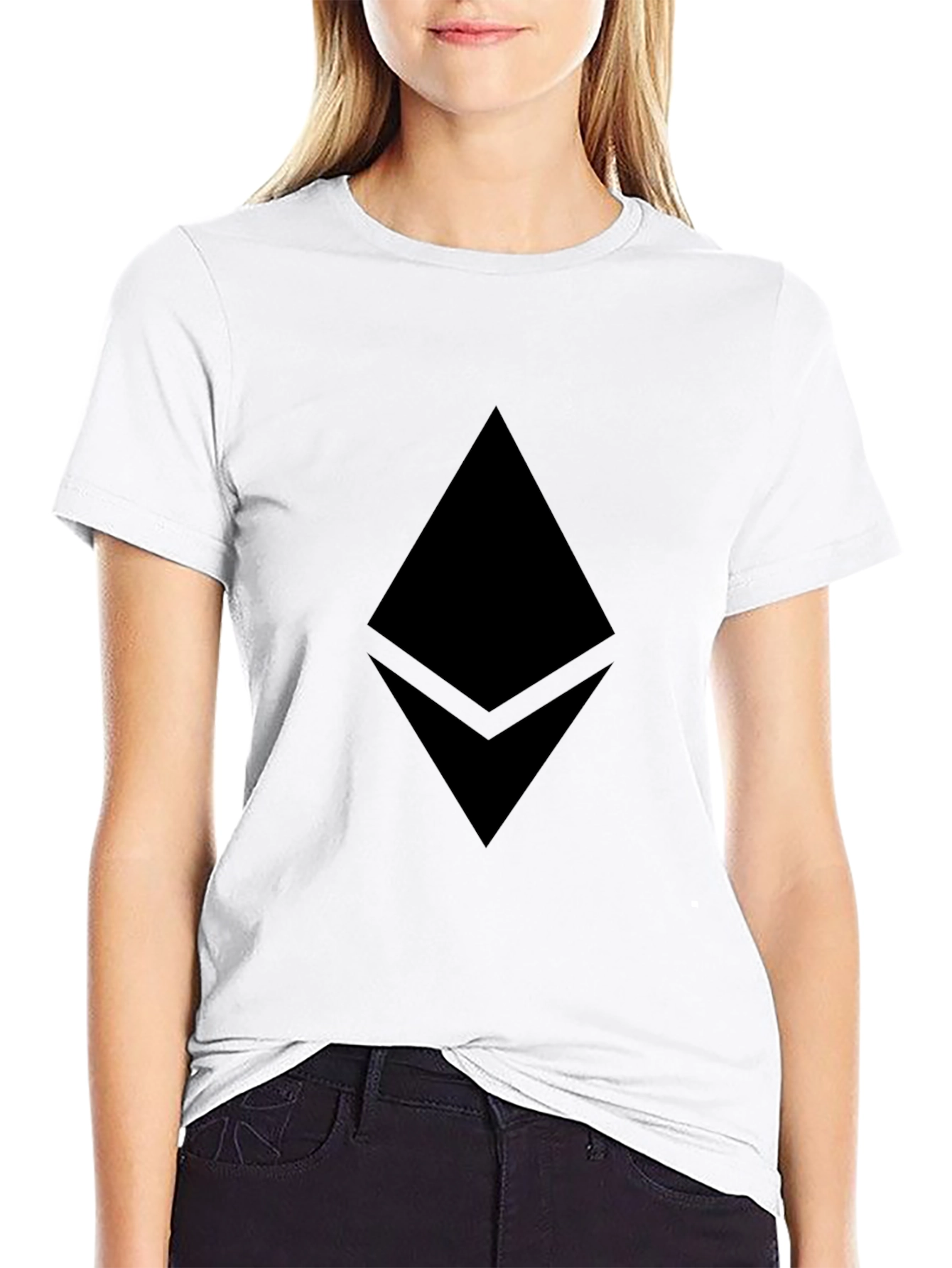 Ethereum Logo Black T-Shirt Crypto Currency