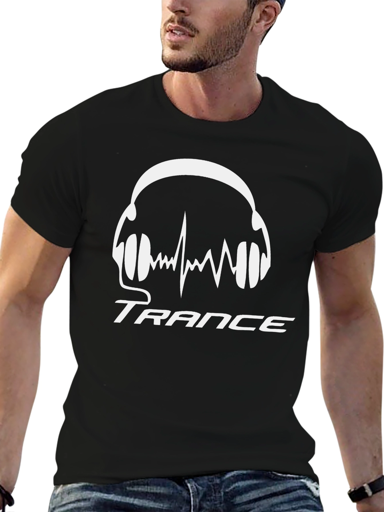 Trance Music T-Shirt - DJ Headphones Graphic Tee
