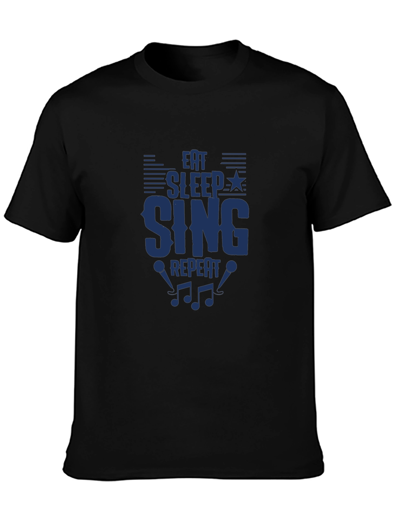 Eat Sleep Sing Repeat T-Shirt - Music Lover Tee