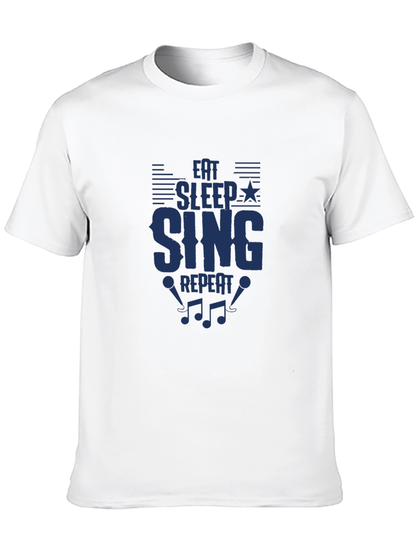 Eat Sleep Sing Repeat T-Shirt - Music Lover Tee