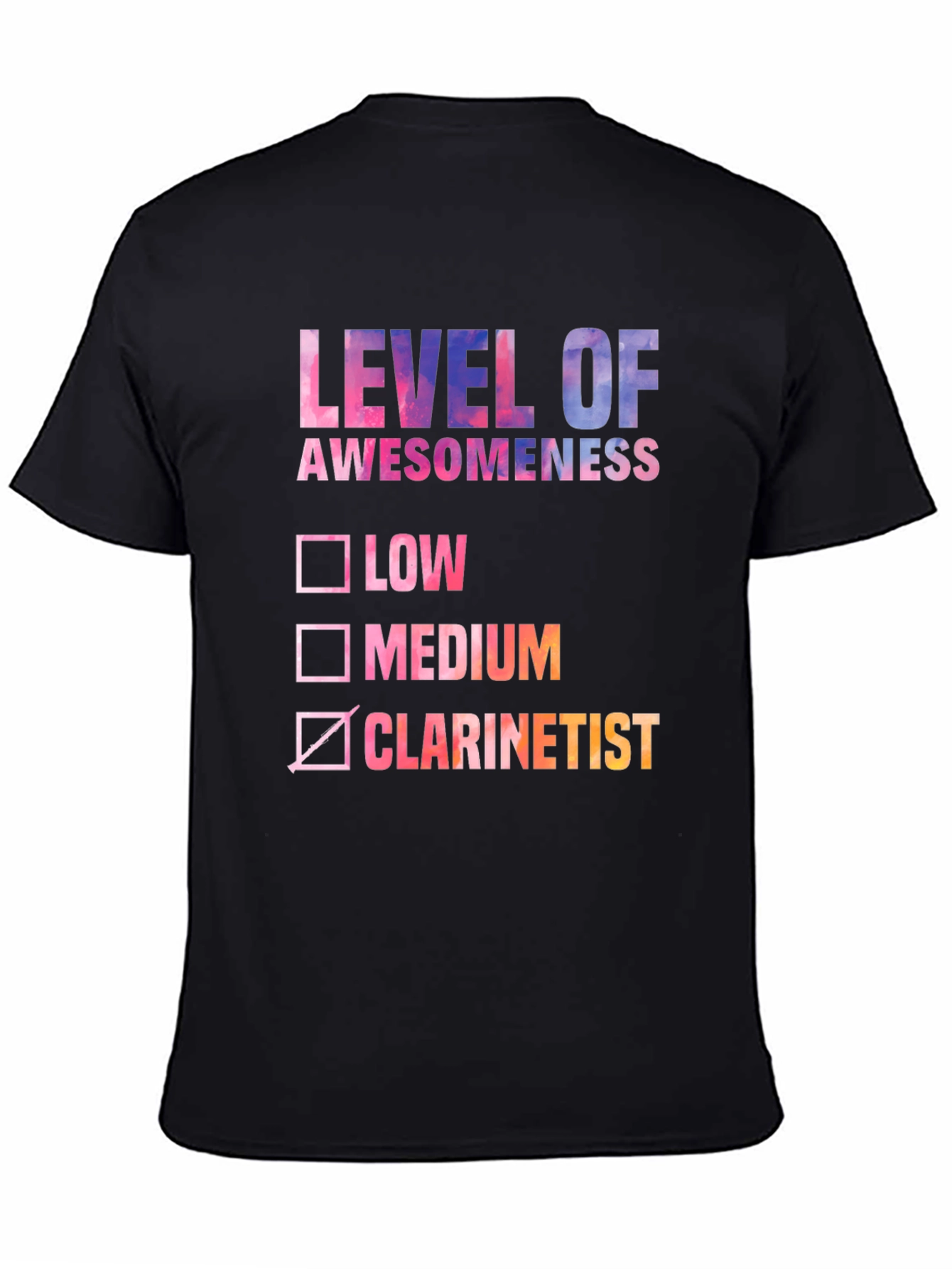 Level of Awesomeness Clarinetist T-Shirt