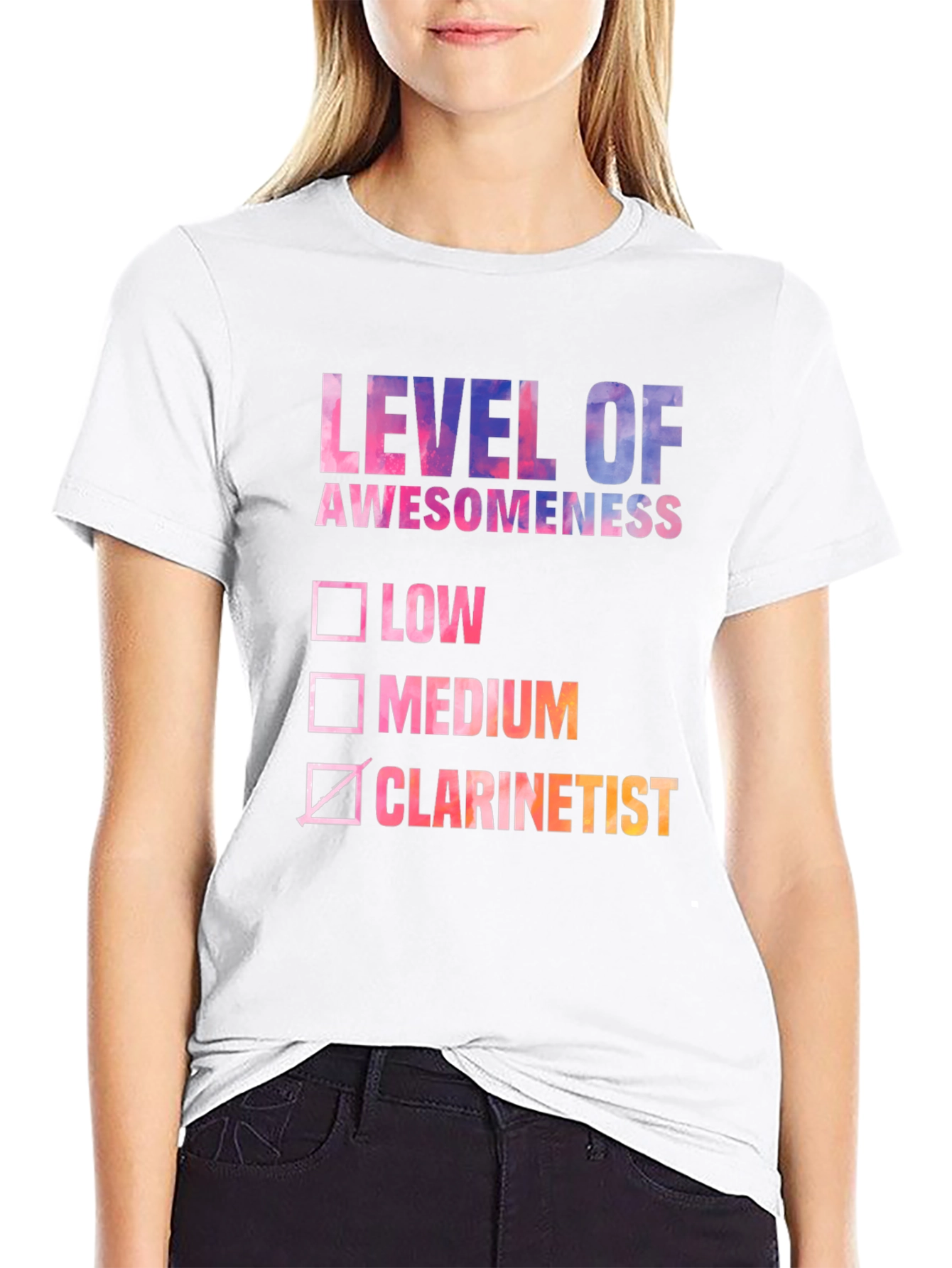 Level of Awesomeness Clarinetist T-Shirt
