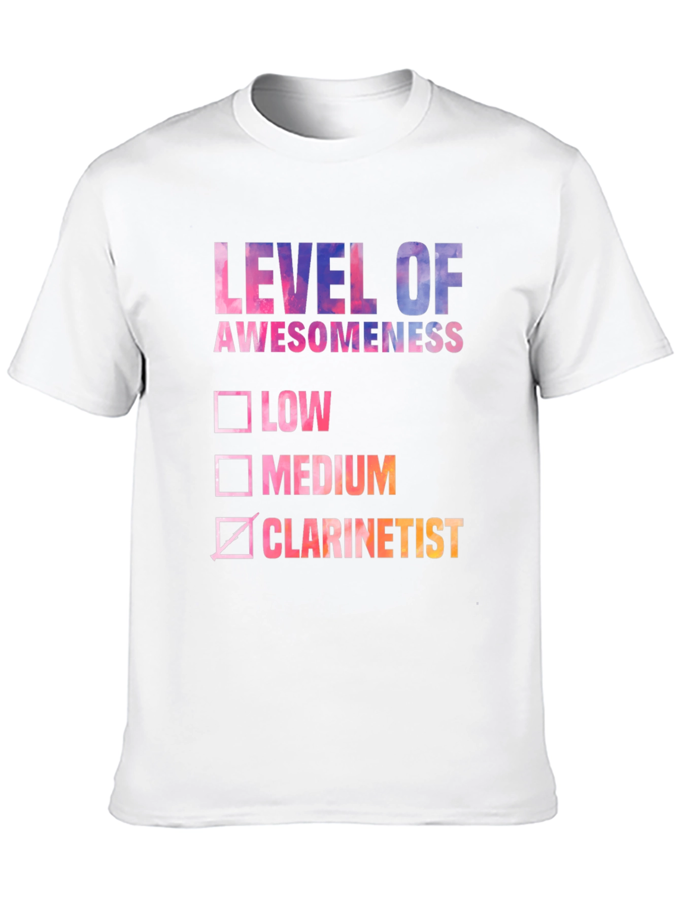 Level of Awesomeness Clarinetist T-Shirt