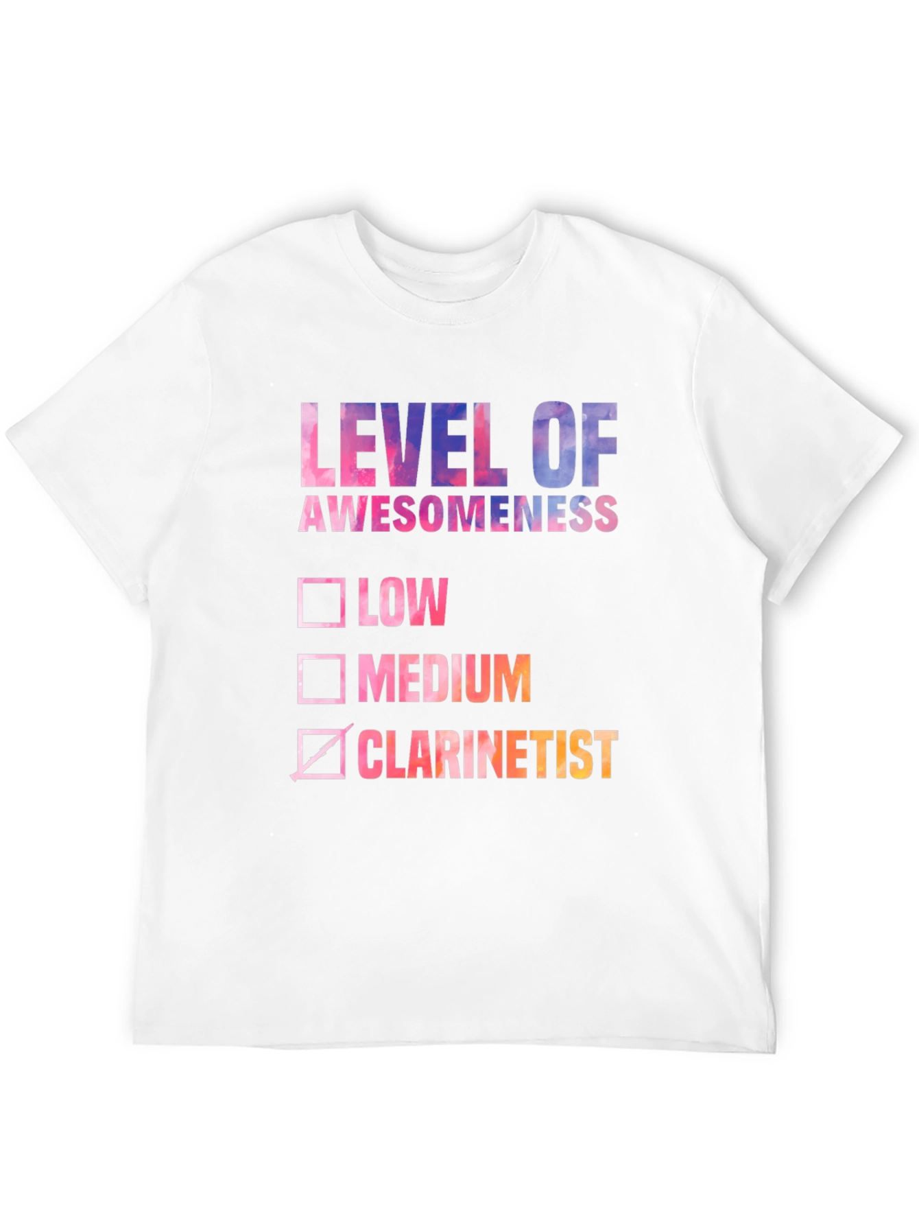 Level of Awesomeness Clarinetist T-Shirt