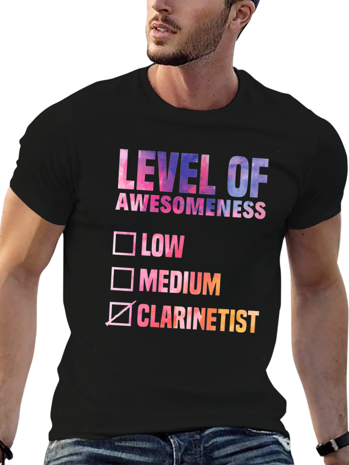 Level of Awesomeness Clarinetist T-Shirt