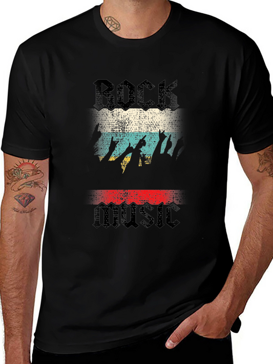 Rock Music Graphic T-Shirt Vintage Style