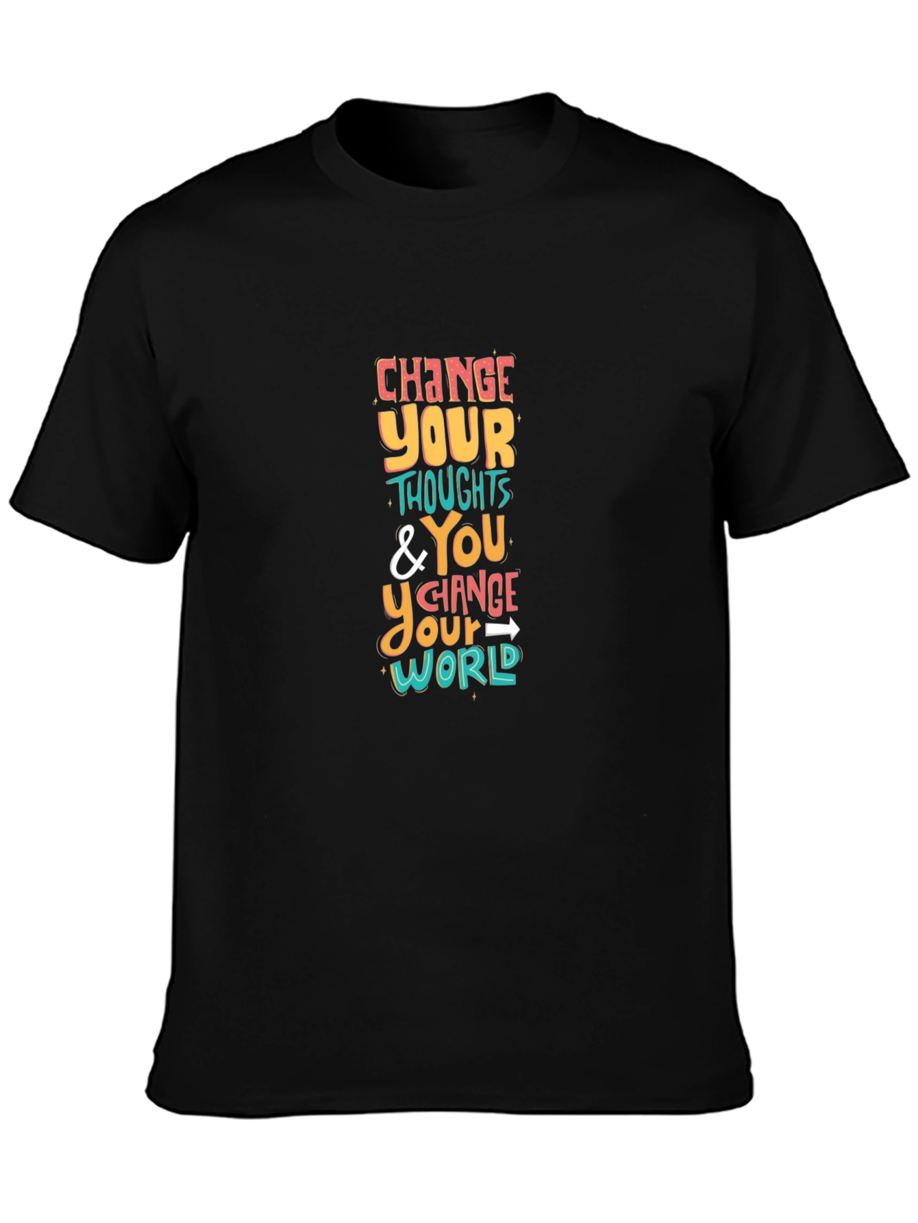 Inspirational Graphic Tee - Change Your Thoughts