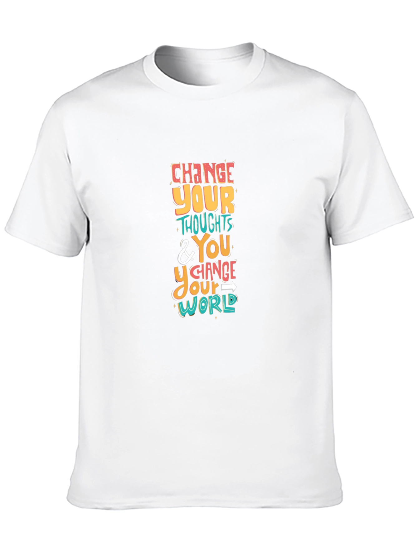 Inspirational Graphic Tee - Change Your Thoughts