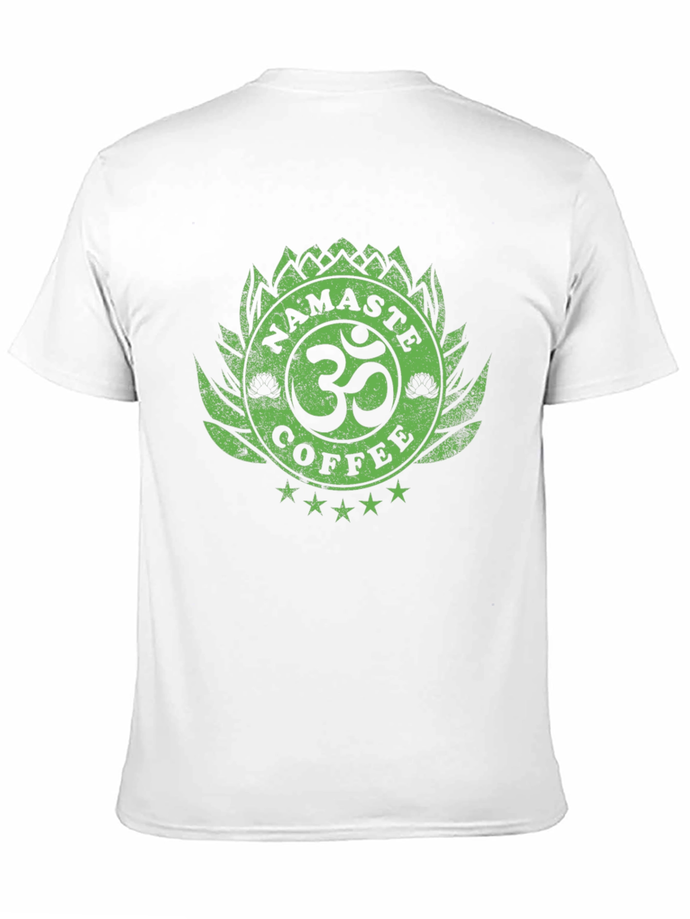 Namaste Coffee T-Shirt - Lotus OM Design