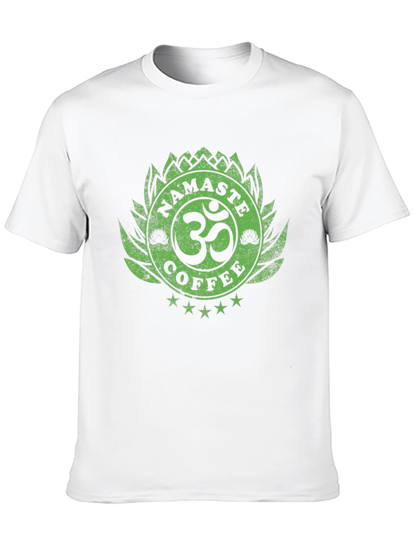 Namaste Coffee T-Shirt - Lotus OM Design