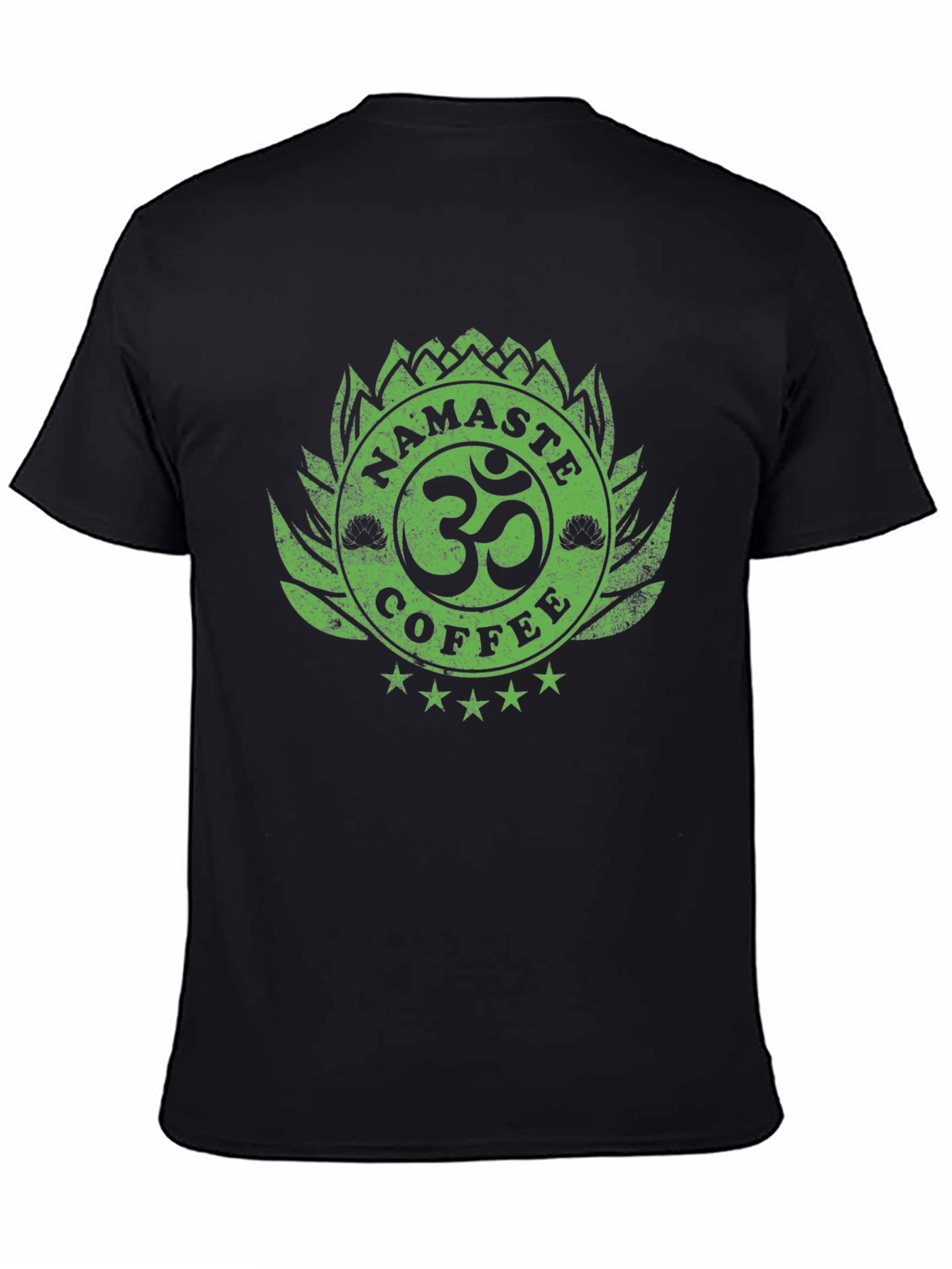 Namaste Coffee T-Shirt - Lotus OM Design