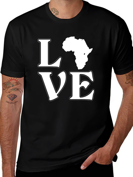 Africa Love Graphic Tee - Black