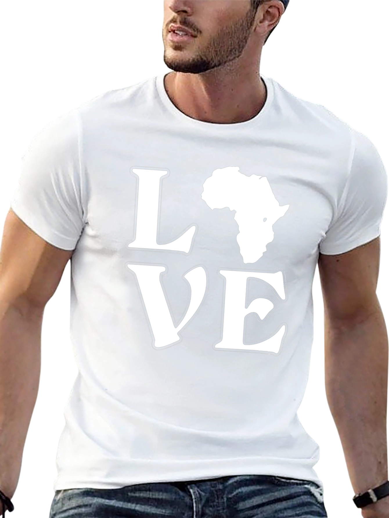 Africa Love Graphic Tee - Black