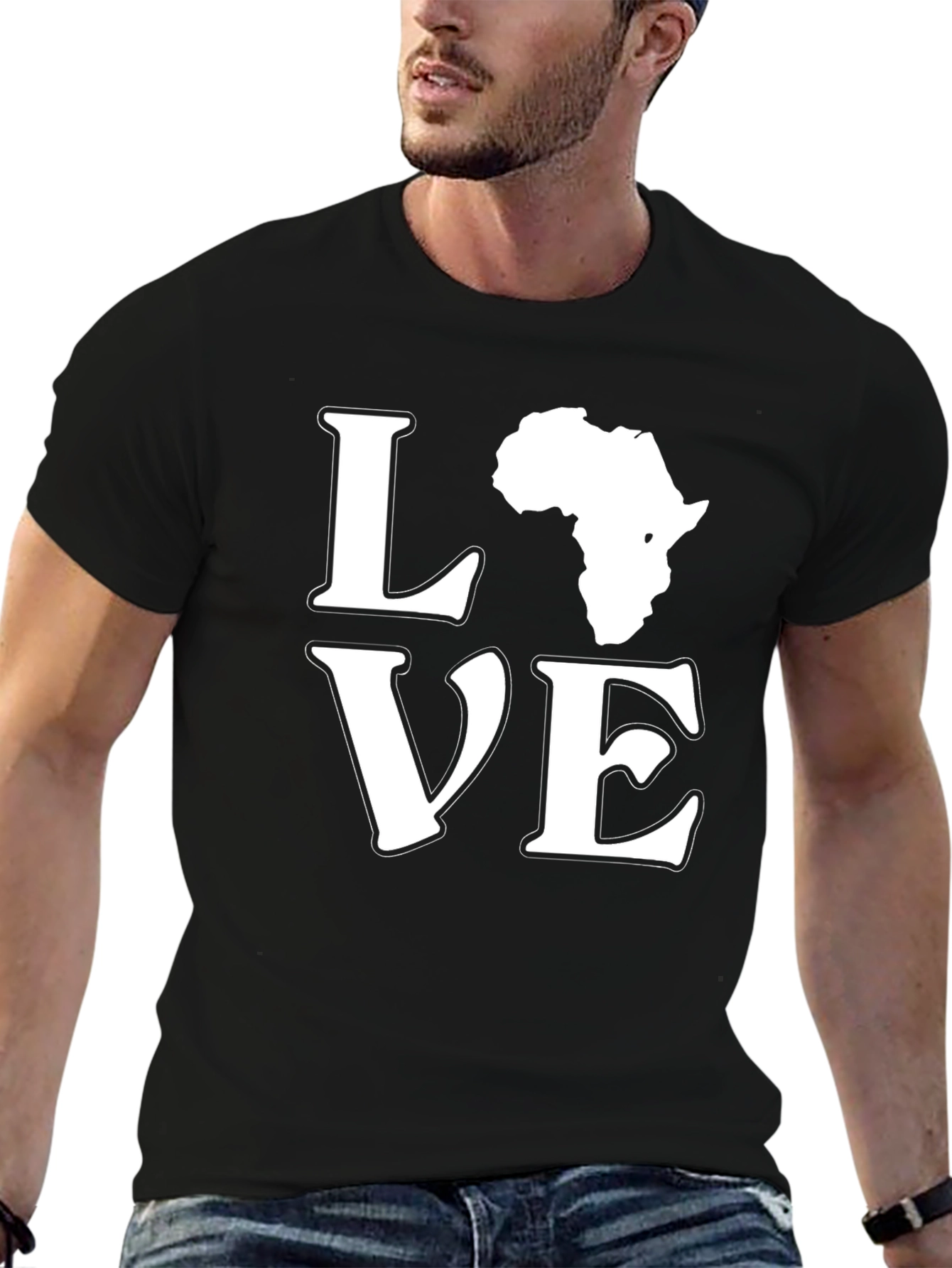 Africa Love Graphic Tee - Black