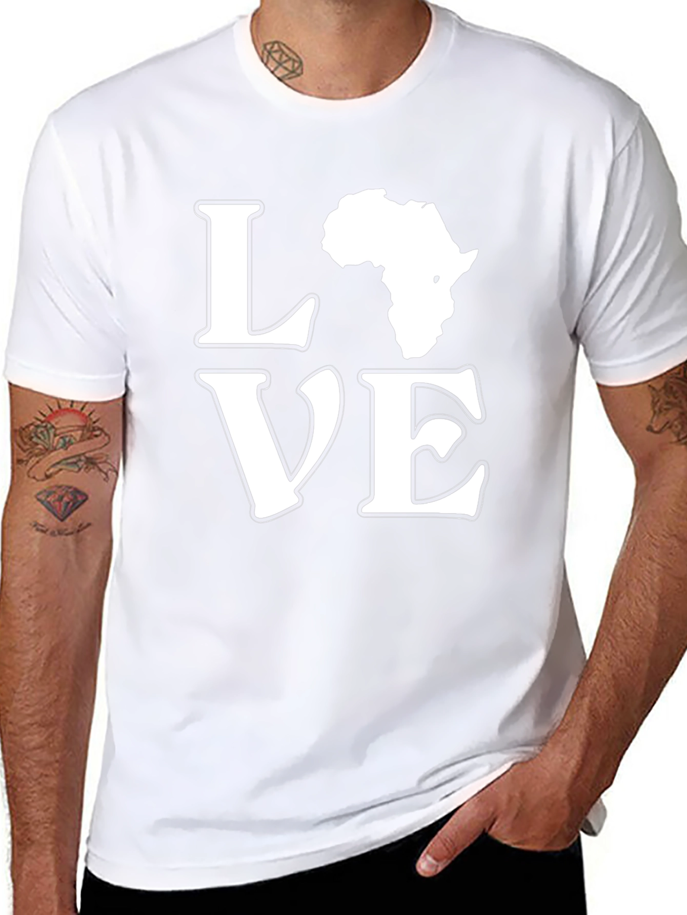 Africa Love Graphic Tee - Black