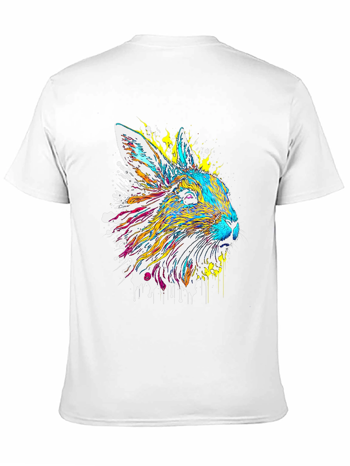 Psychedelic Rabbit Graphic T-Shirt