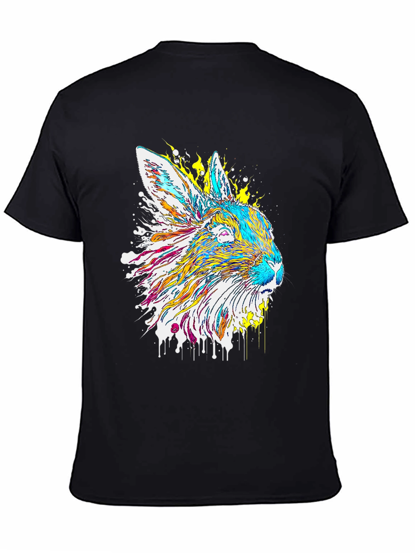 Psychedelic Rabbit Graphic T-Shirt