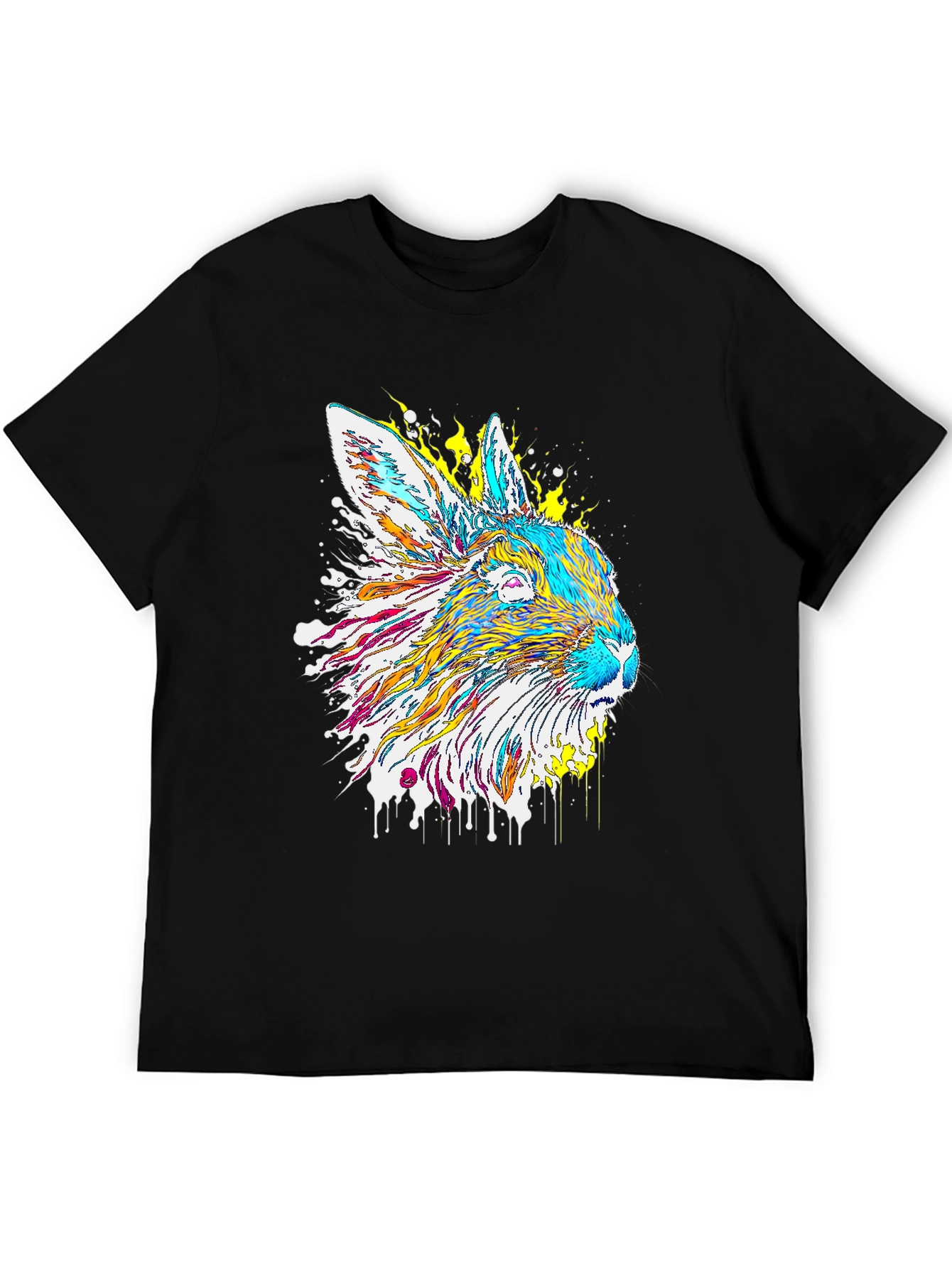 Psychedelic Rabbit Graphic T-Shirt