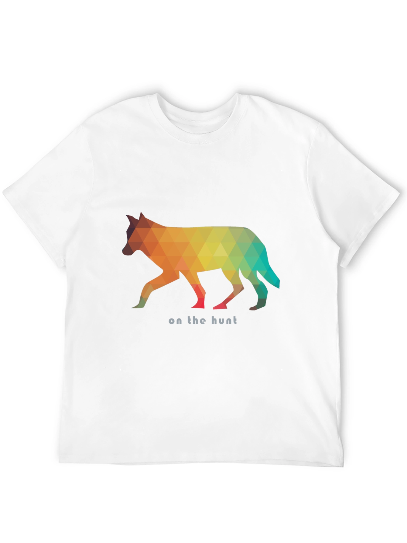 Geometric Wolf Graphic Tee - On the Hunt