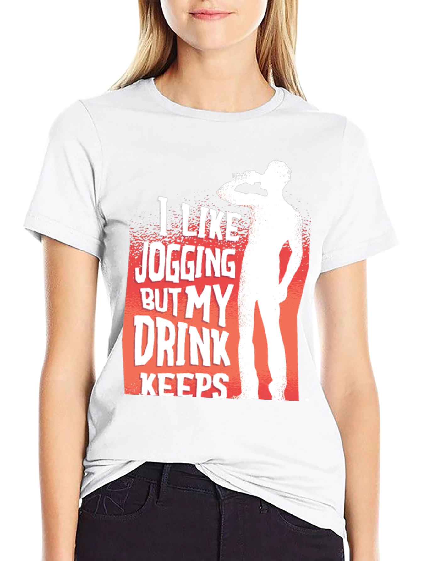 Jogging Drink T-Shirt - Funny Fitness Apparel