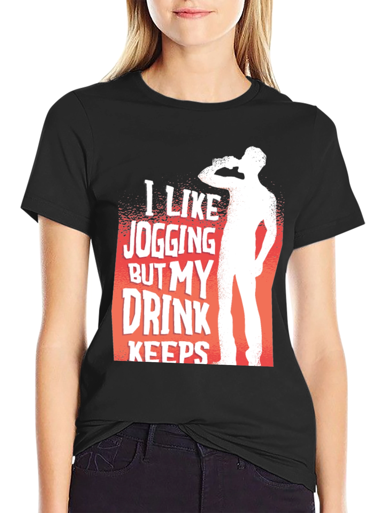 Jogging Drink T-Shirt - Funny Fitness Apparel